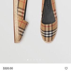 Burberry slip ons